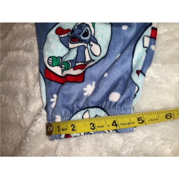 Disney Stitch Christmas Soft Fleece Pajama Pant W/pockets  Size Medium (8-10) - Picture 12 of 12